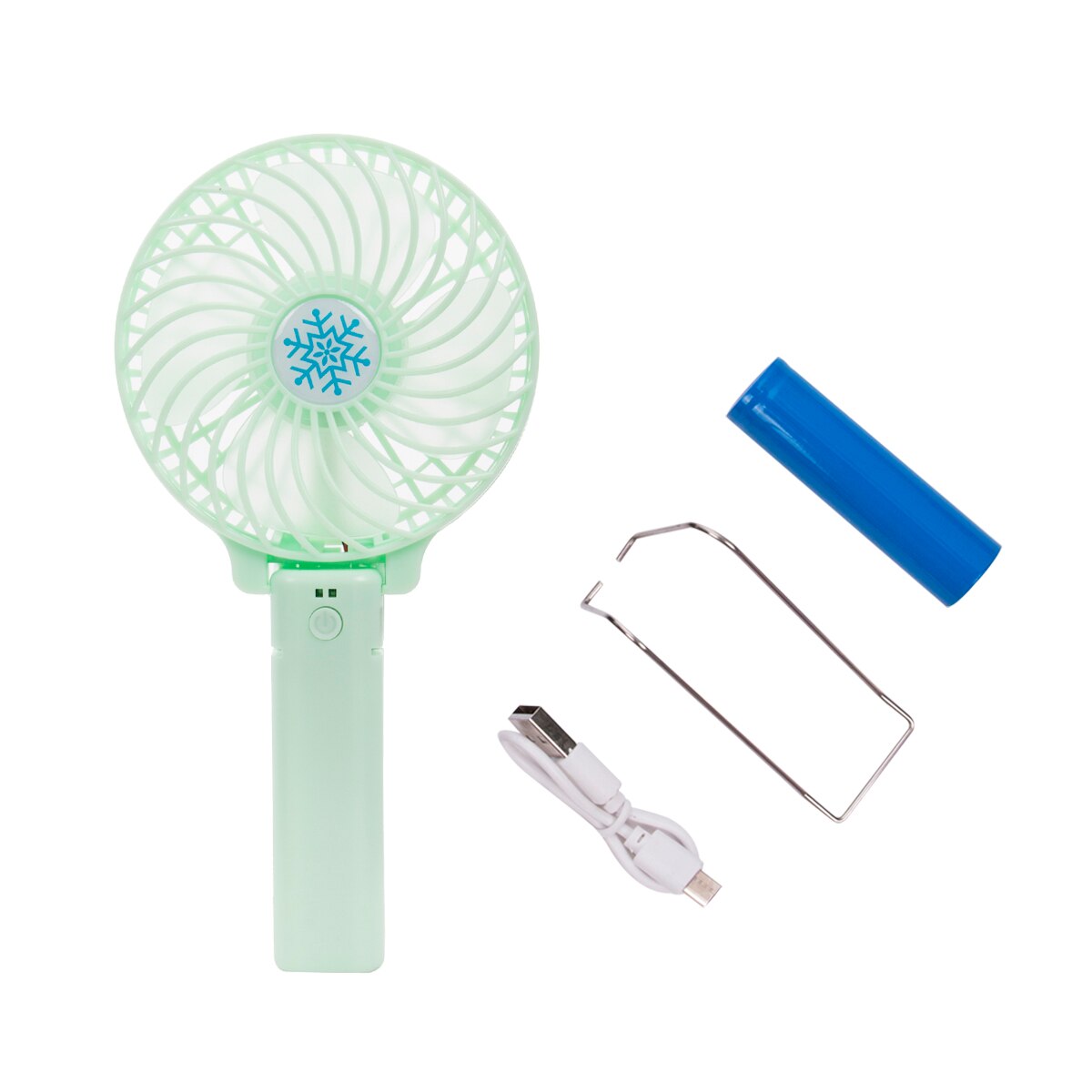 Summer Portable Mini USB Powered Fan Rechargeable Personal Fan for Desktop Office Table USB Cooling Fans: green