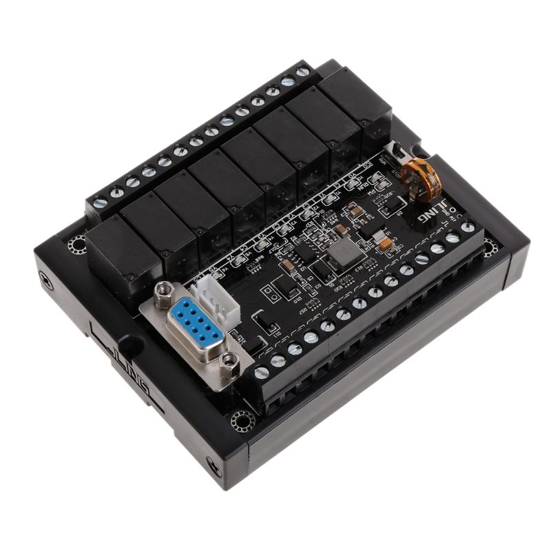 Plc FX1N-20MR & Rail Type Behuizing & Plc Display Relaismodule Vertraging Module 10-28V Rental &