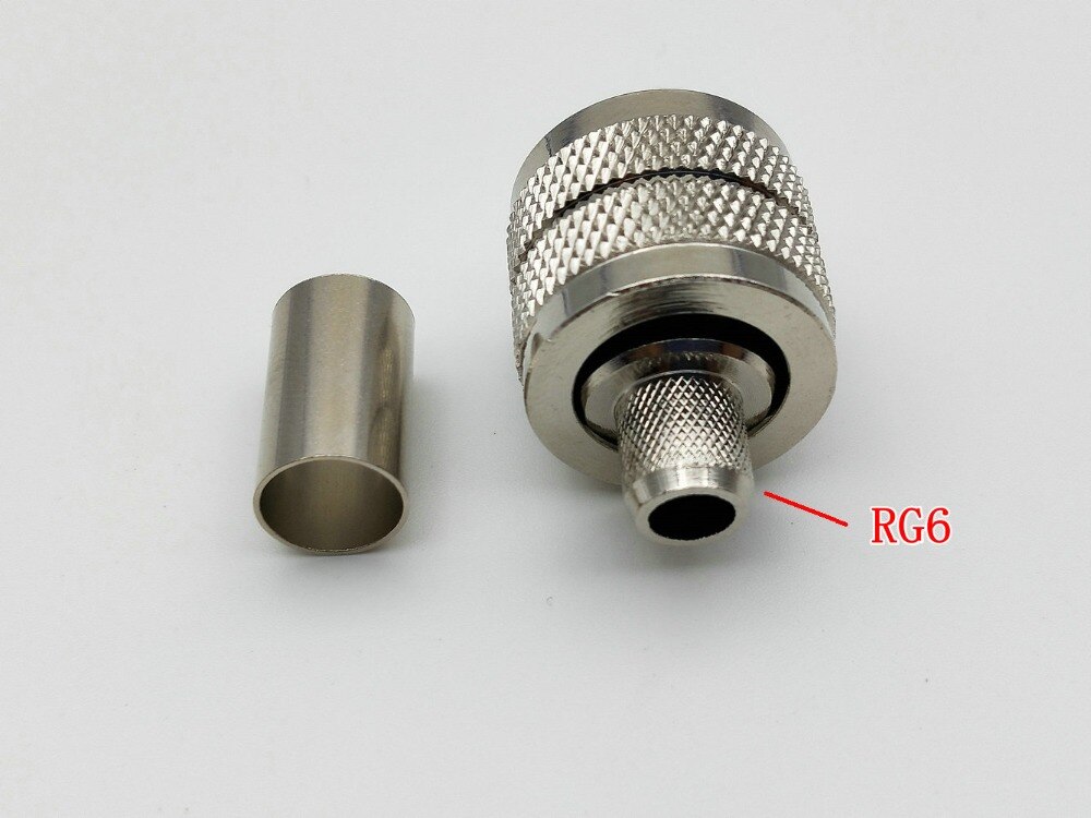 Conector de crimpado macho PL259 UHF, conector RF para adaptador RG8 RG6 RG58 RG316, 2 uds.