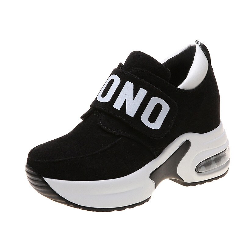 Een yona winter nieuwste dames platform pumps schoenen comfortabel de verhoogde hoge tops: Zwart / 35