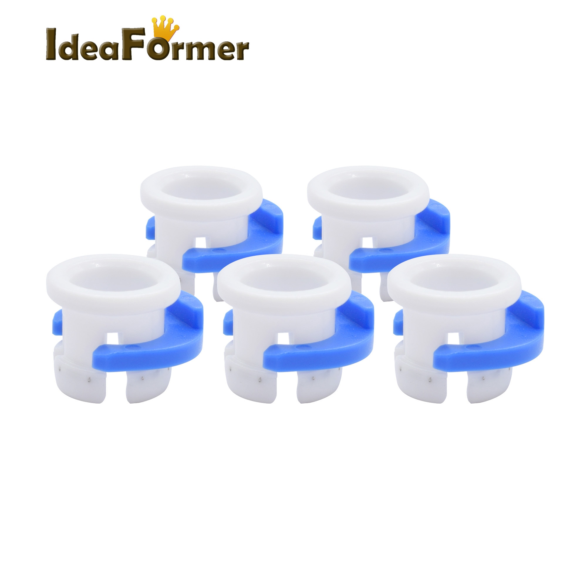 10Pcs Ultimaker 2 UM2 Connector Bore 6mm PTFE tube Coupling Collet and Clamp Clip Set 3D Printer parts for 3.0mm filament.
