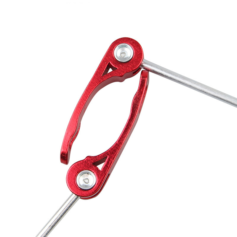 Adaptateur de vélo à dégagement rapide, 1 paire de brochettes de moyeu de roue avant et arrière, axe de vélo de route en aluminium ultraléger à dégagement rapide