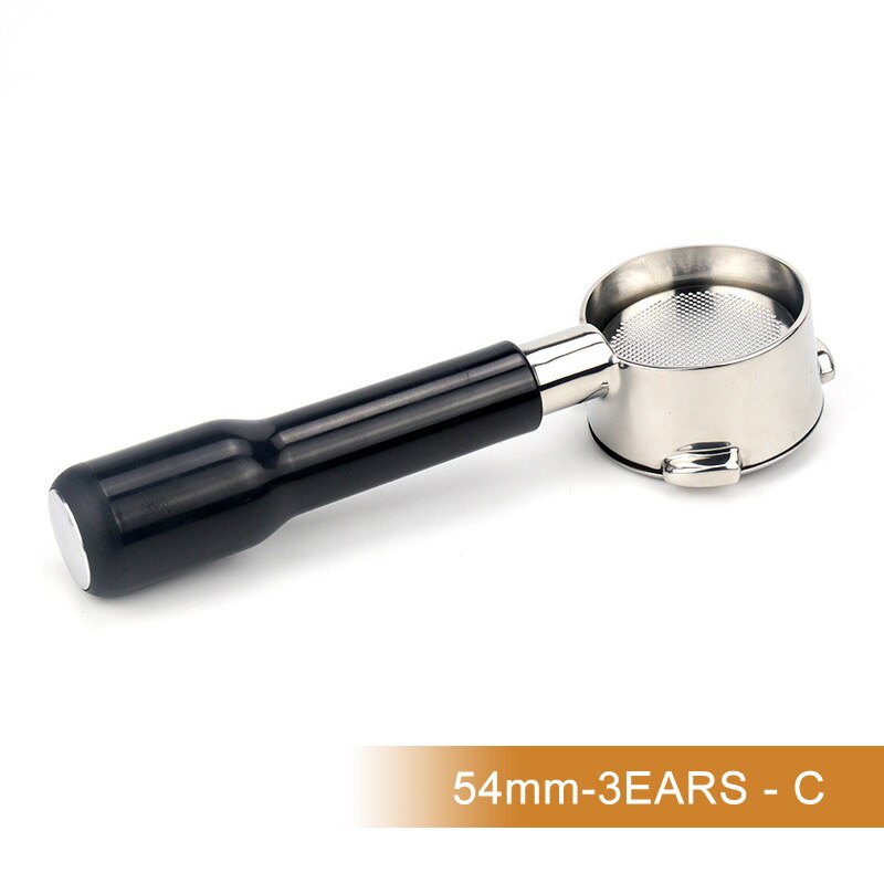 Portafiltro sin fondo 54MM para Delonghi EC680/EC685 filtro de café para filtro para máquina de café 54MM con cesta de filtro de repuesto: 54mm-3 Ears-C