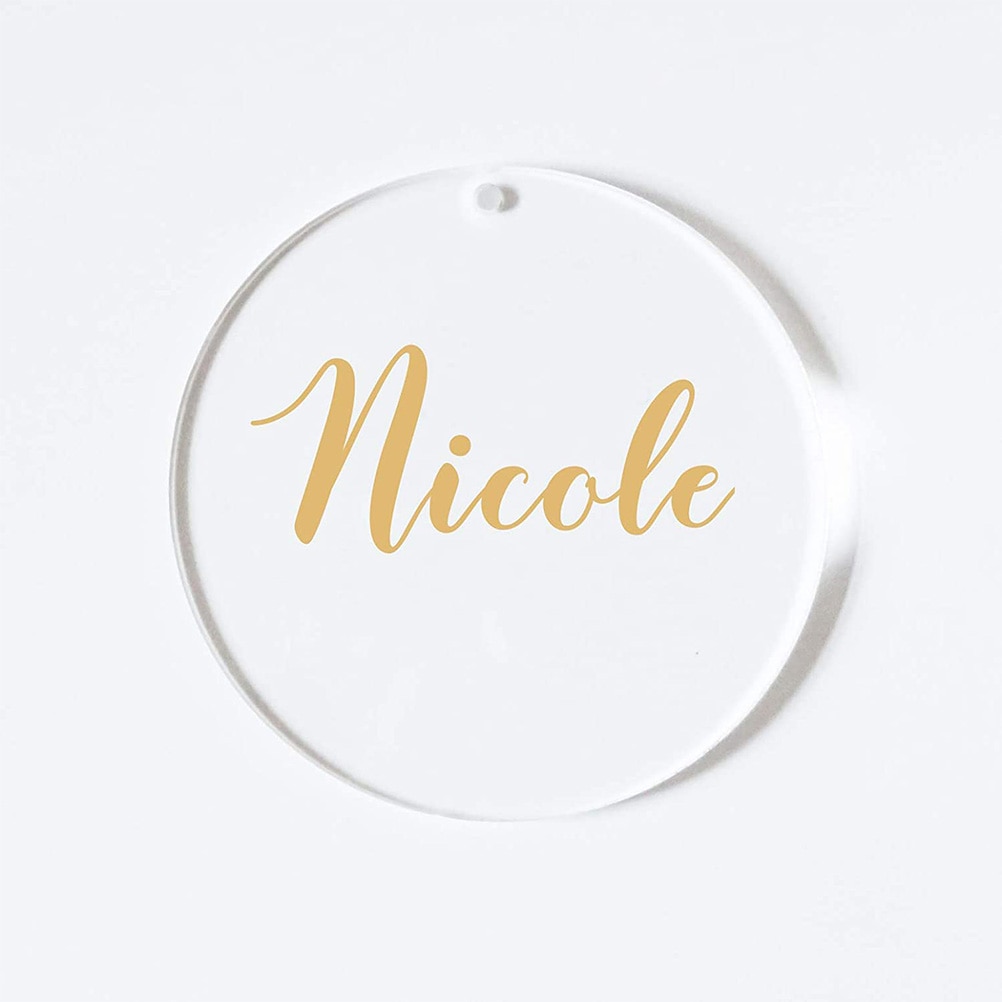 74 Pcs Acrylic Clear Discs Circles with Leather Tassels and Tweezers