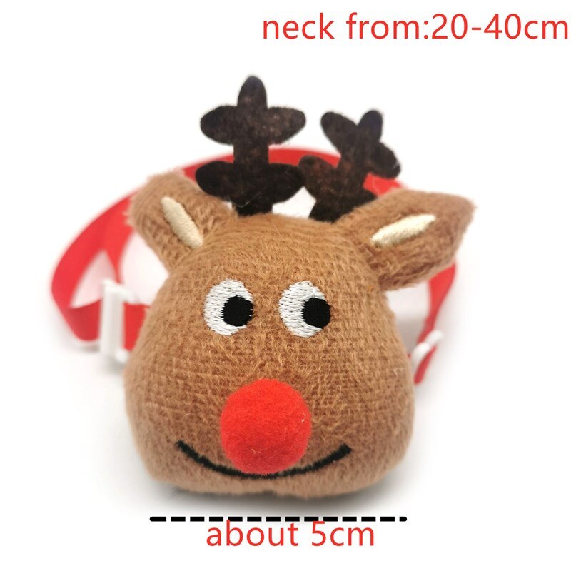 30/50pcs Christmas Pet Bow Ties Neckties Xmas Tree Deer Snowman Cartoon Bow Tie for Small Middle Dog Puppy Grooming Supplies