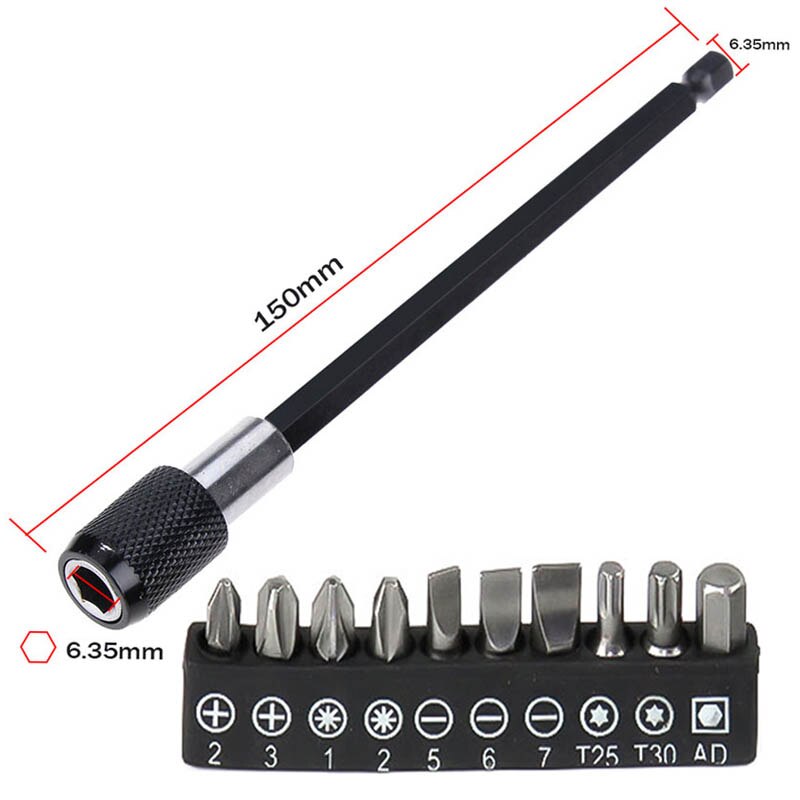 Adjustable 105 Degree Right Angle Driver Screwdriver Tools Set 1/4 Hex Shank For Power Drill Screwdriver Bits Tools: Opt 3