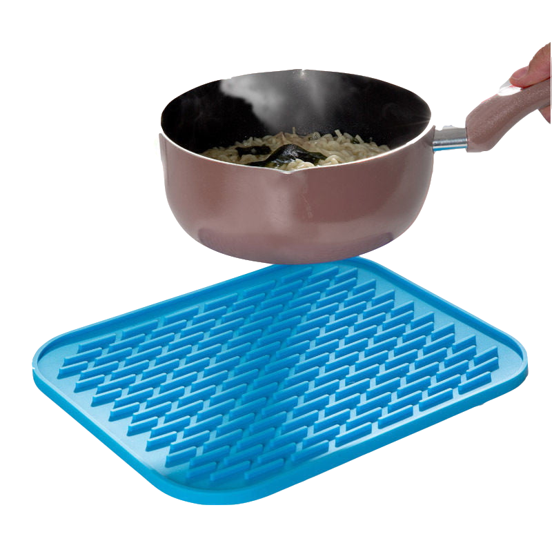 1Pc Rechthoek Hittebestendige Mat Siliconen antislip Trivet Pot Pan Houder Mat Pad Voor Keuken Accessoires