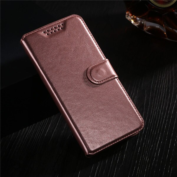 Dorexlon Flip Phone Case Cover For Asus Zenfone Live ZB501KL 5.0 inch Cover PU Leather Case Card Slot Holster: Gold