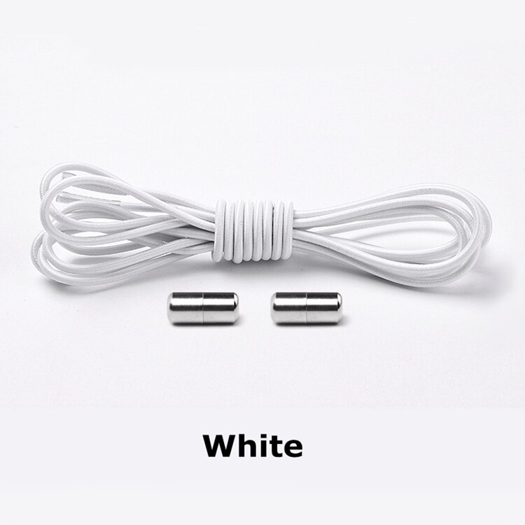 3 Types Elastic No Tie Shoelaces Locking Round Shoe Laces Shoestrings Running/Jogging/Triathlon: 4