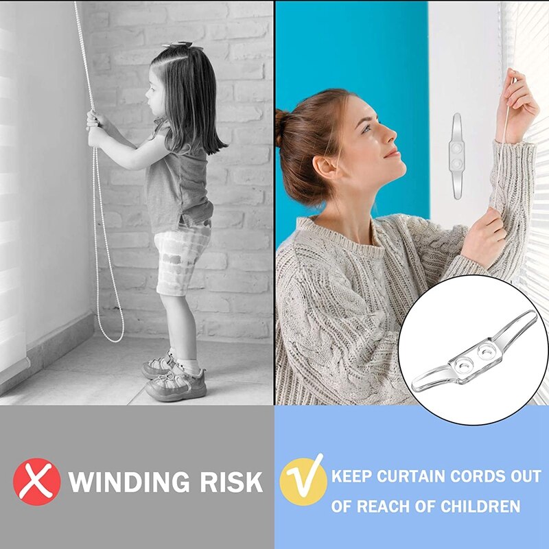 ! 20Pcs Blind Cord Safety Cleat Blind Rope Cleat Window Cord Cleat For Home Office Window Blinds Curtains Sun Shades Ro