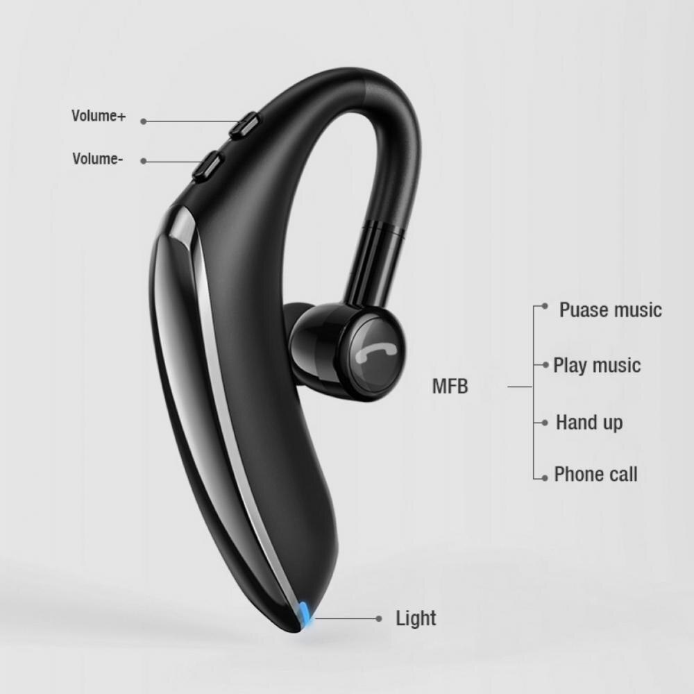 F900 tragbare bluetooth-business-headsets, 5.0 mini-auto-headsets mit sprachsteuerung (mono-funk) für mobiltelefonanrufe und sport-headsets