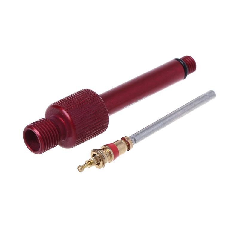 Cykel bakre stötdämpare pumpventil adapter ventilkärna förlänga aluminiumlegering mtb cykeldelar reparationsverktyg byte