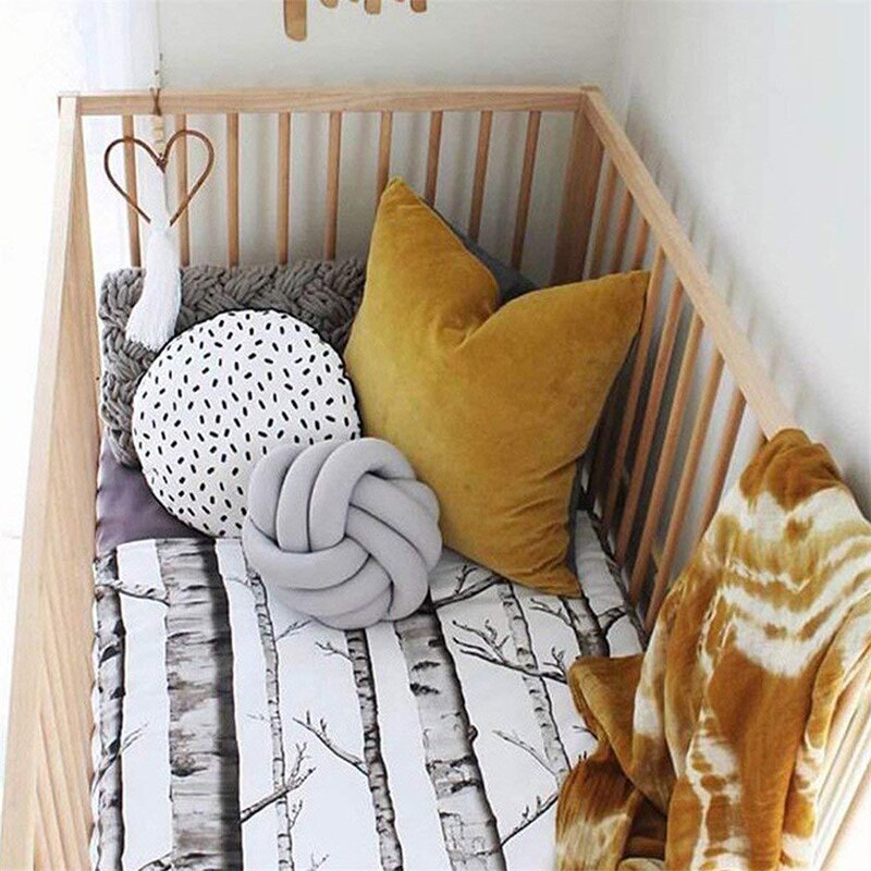 3 tresses nouées en peluche 20CM/27CM, oreiller en peluche, coussin de dos pour bébé, poupée de sommeil calme, décoration de chambre à coucher