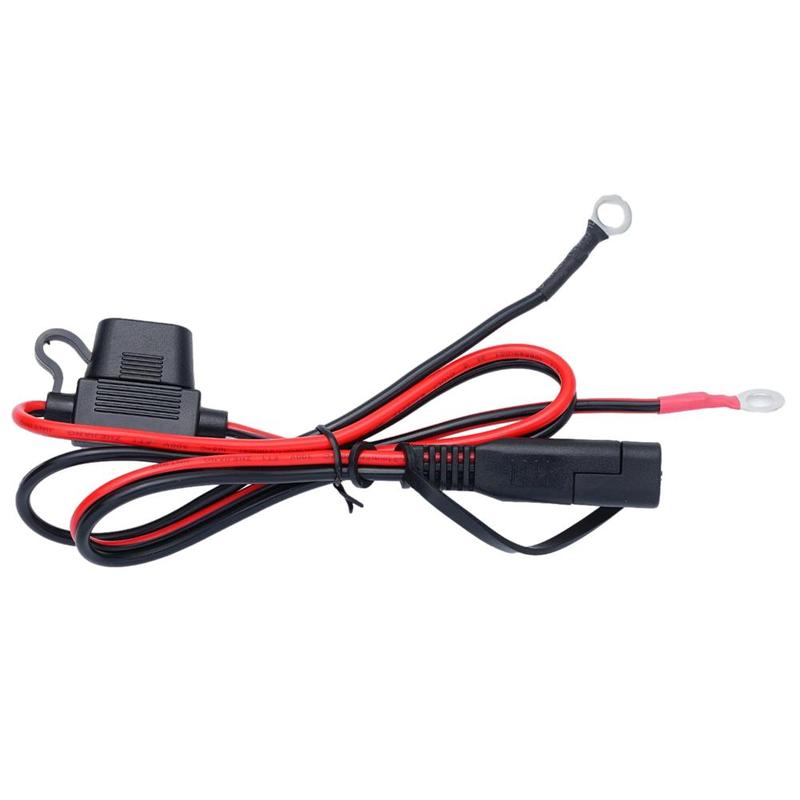 12V opladerkabel voor motorfiets accuterminal naar SAE snelle verlengsnoer kabelconnector voor acculader/onderhouder