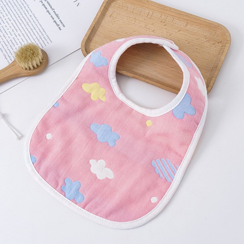 0-3T Baby Lätzchen Druck Waschbar U Geformt Lätzchen Kleinkind Baby unisex Sechs schichten Saugfähigen Sabbern Handtuch Weichen Lätzchen Blick Speichel Handtuch: B