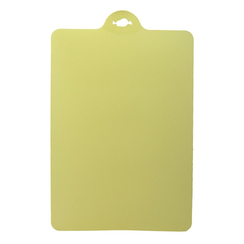 Herramientas de cocina de plástico Flexible PP antideslizante, tabla de cortar con agujero colgante, para cortar rebanadas de comida, 301-0490: beige