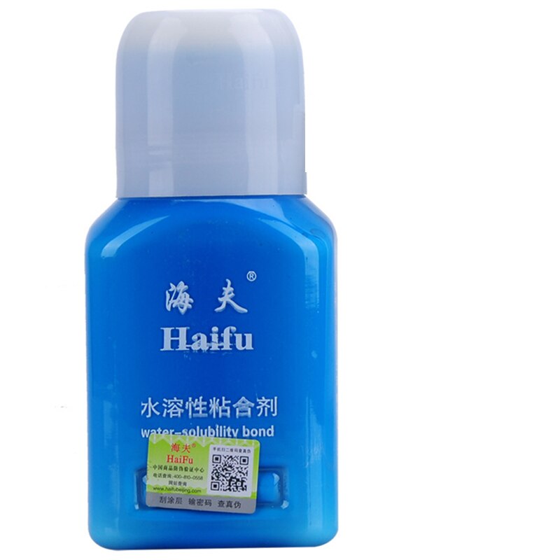 Haifu 300ml inorganic water solubility bond glue adhesive for assemble table tennis rubber and blade to racket