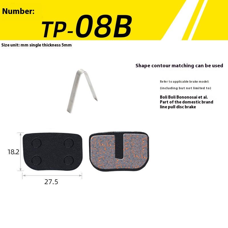 1 par de pastillas de freno de disco hidráulico de bicicleta semimetálica, piezas de bicicleta de montaña MTB, pastilla de freno de disco de resina para BB5 M355 M446: plum