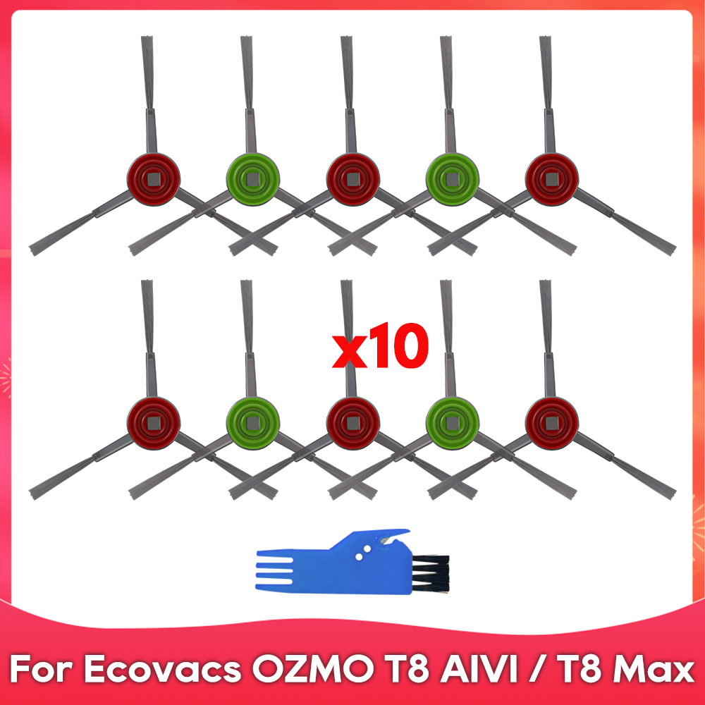 Passend für Ecovacs DEBOT OZMO T8+ / T8 AIVI / T8 Max / N8 Plus / N8 Profi Rolle Seitliche Bürste Filter Mopp Staubbeutel Zubehörteile: MULTI