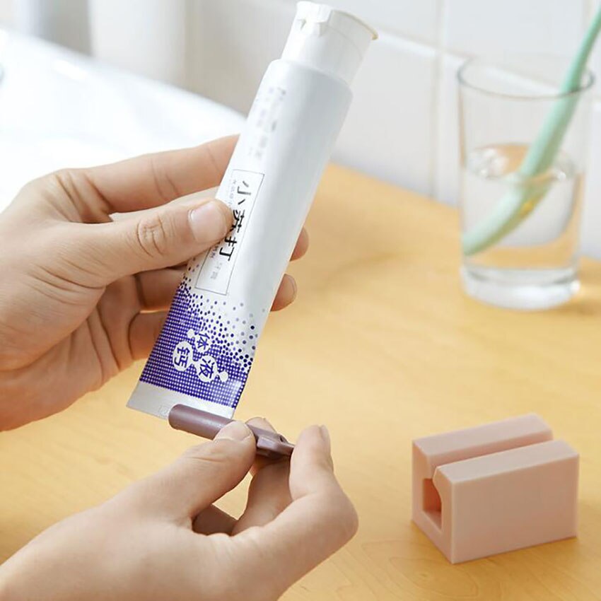 1PC Manual Toothpaste Squeezer Standing Bathroom Toothpaste Squeezers Holder, Facial Cleanser Rotating Squeezer Clip