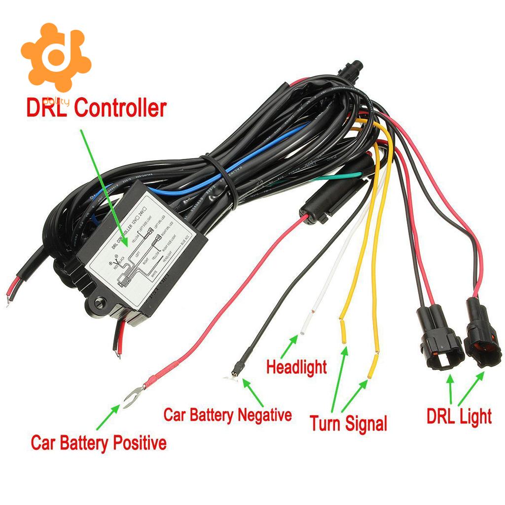 12V Auto DRL Controller Universal Auto LED Tagfahrlicht Controller Relais Harness Dimmer Auf/Off 30W nebel Licht Controller
