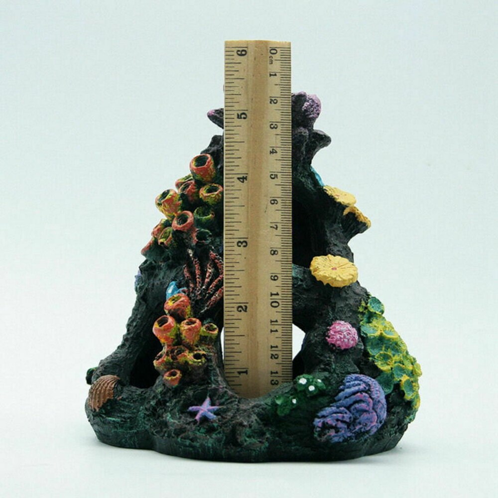 Picture of 1pc Resin Coral Rock Plant Aquarium Mountain Decor... - Grandado