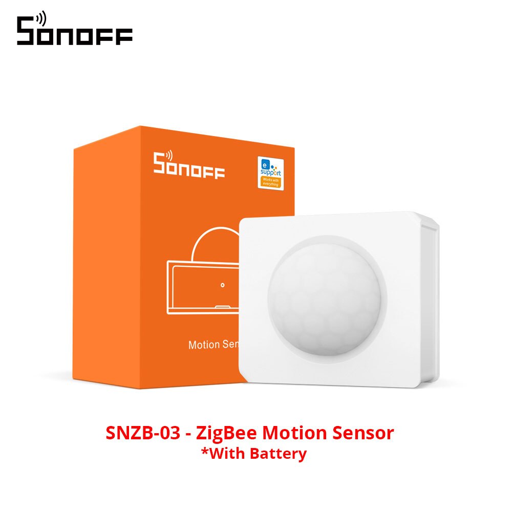 SONOFF SNZB-03 capteur de mouvement ZigBee détecter le déclenchement de mouvement alarme alerte Notifaication fonctionne avec l'application SONOFF ZigBee pont eWeLink: SONOFF SNZB-03