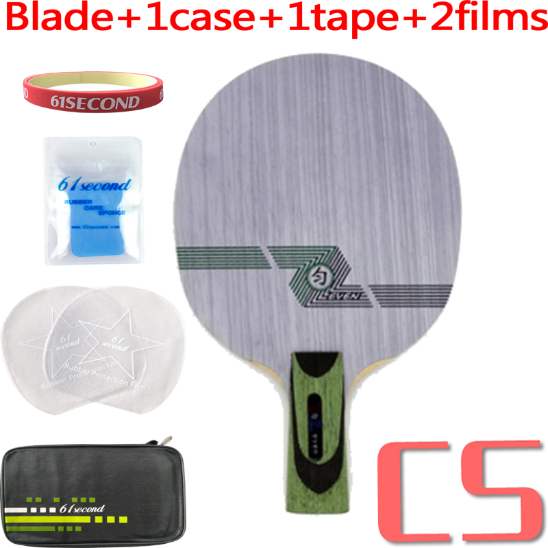 Sanwei Groene Zelfs (QY-1091, 11 Ply Zelfs Hout, Controle) tafeltennis Blade Voor 40 + Racket Ping Pong Bat: CS with FM case