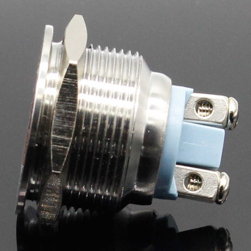 LED Metal Indicator light 22mm flat round Signal lamp LIGHT 3V 6V 12V 24V 220v screw connect red yellow blue white