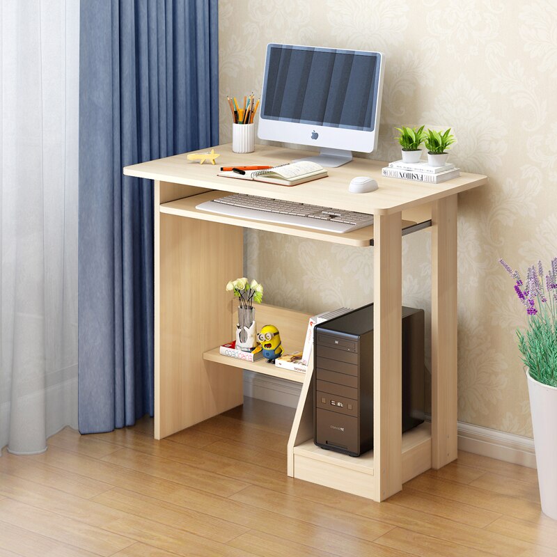 Student Writing Table Home office Work Furniture Modern Wood Desktop Computer Desk With Keyboard Tray PC Laptop Desk For Study