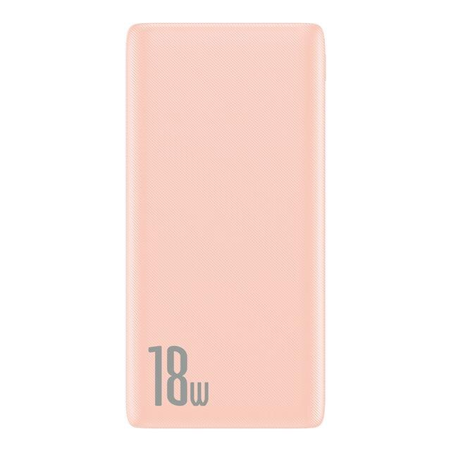 Baseus 18W Pd Quick Charge 3.0 Power Bank 10000Mah QC3.0 Type C Powerbank Draagbare Externe Batterij Oplader Voor xiaomi Iphone: 18W Power Babk Pink