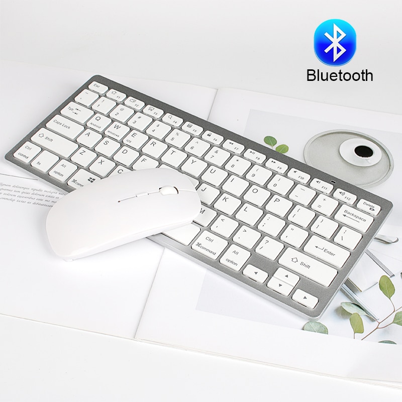 Bluetooth Draadloze Toetsenbord En Muis Set Mini Bluetooth Muis Draadloze Dunne Toetsenbord Draadloze Bluetooth Voor Windows Android Mac