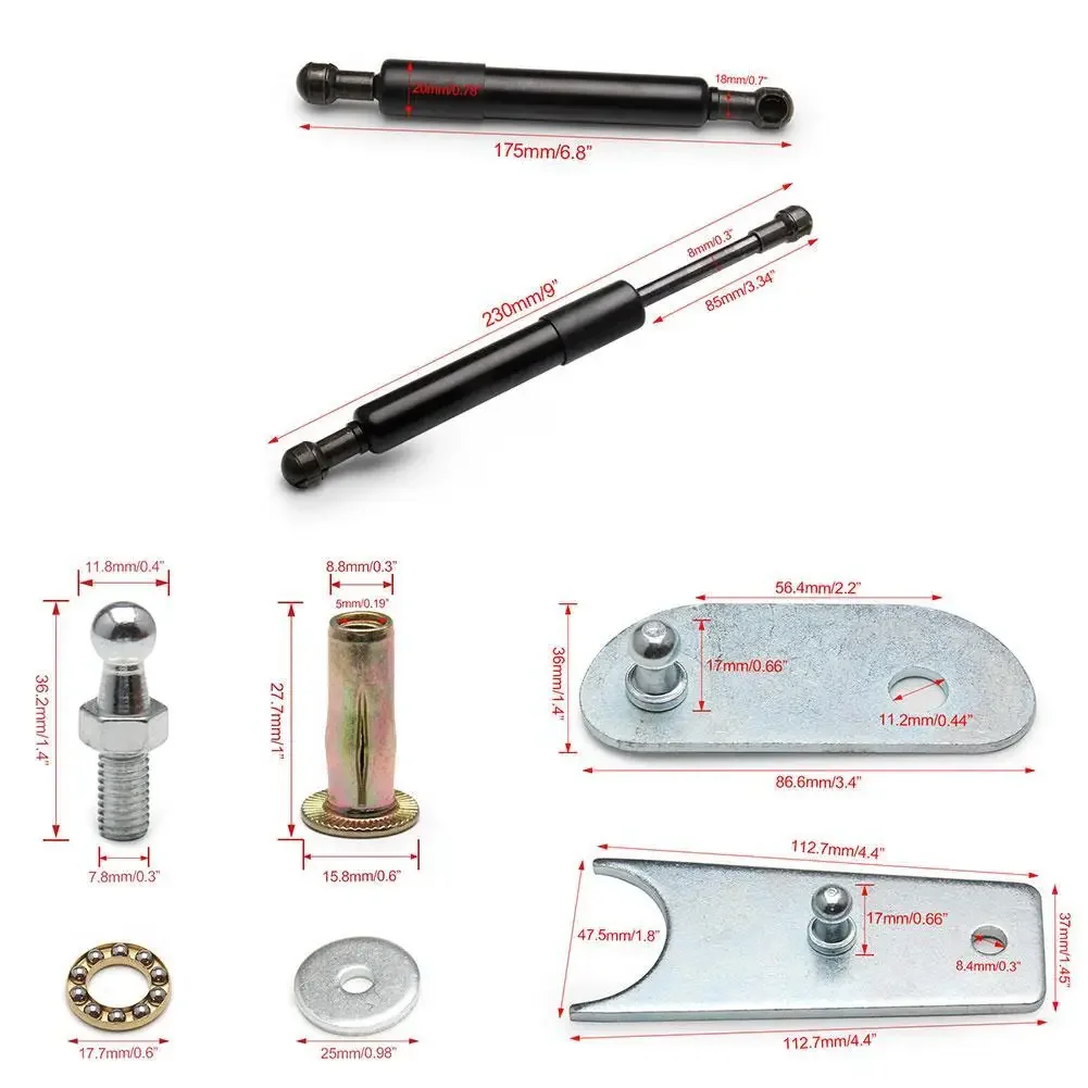 Voor chevrolet silverado gmc sierra 1500/2500 hd/3500 hd 2007 achterste gasveer liftsteun schokdemper auto accessoires