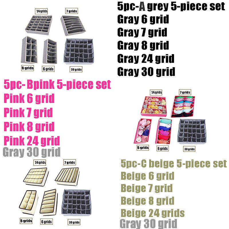 30Netz Unterwäsche Lagerung Organizer, Platzsparende Lagerung Wandschrank Organizer, Lagerung Kasten Für Socken Und Schals, falten Lagerung Kasten
