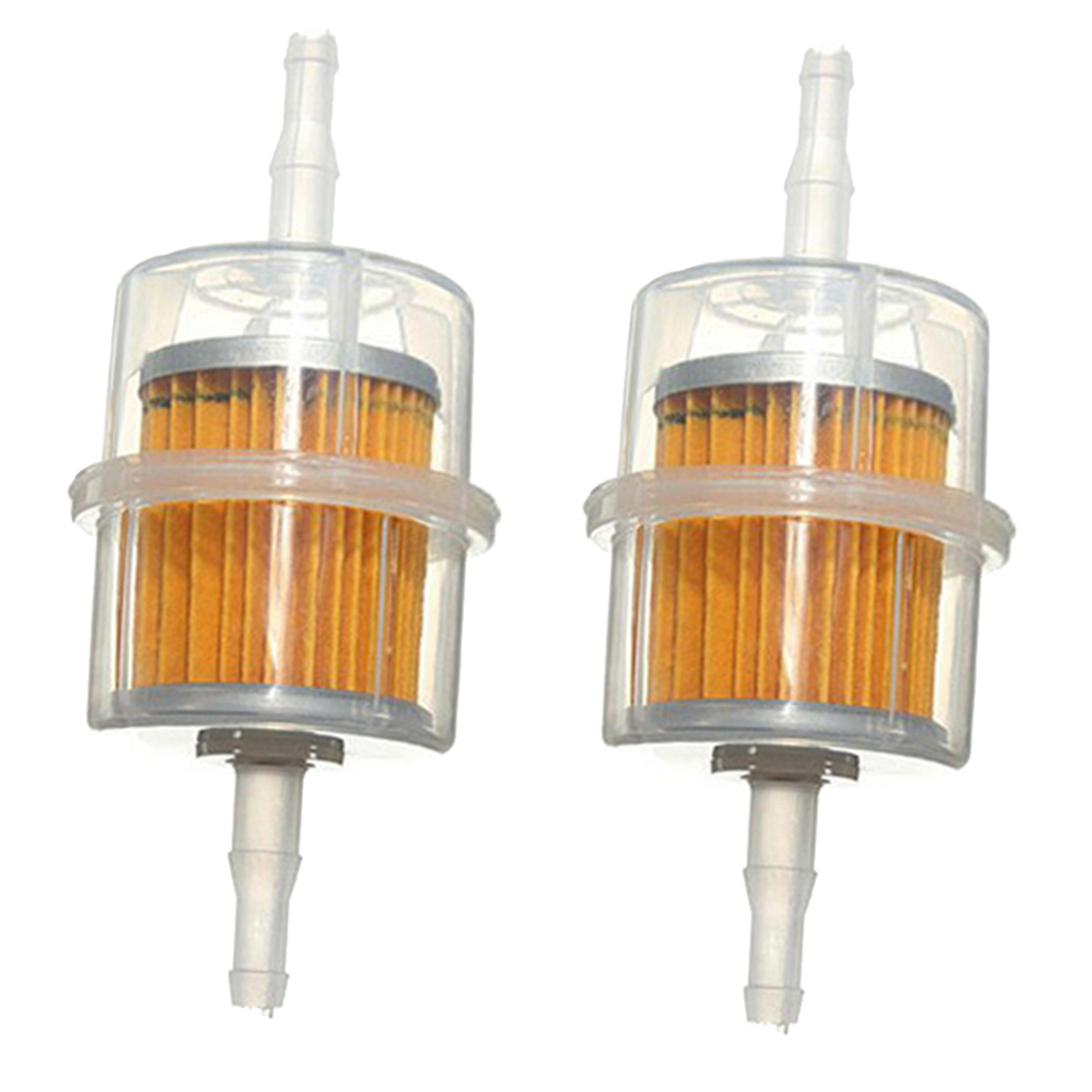 2 paquets universels filtre à essence de carburant de voiture de moto convient aux tuyaux de 6mm 8mm