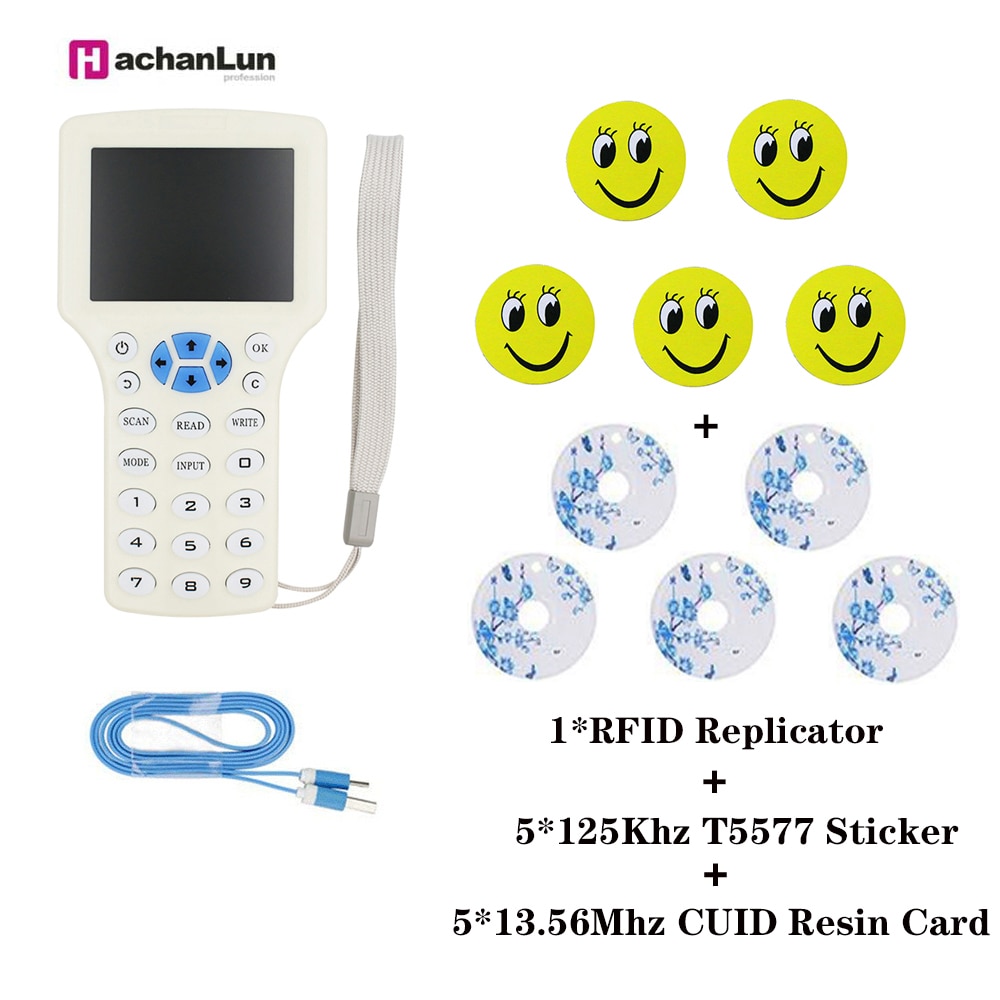 Rfid smart card writer id fuld frekvens ic fuld kryptering dekryptering replikator cuid kortlæser fuid kopimaskine tag duplikator