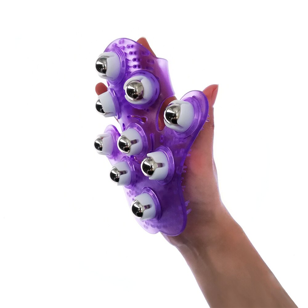 Roller Ball Body Massage Handschoen Spierpijn Relief Relax Anti-Cellulite Massager Voor Hand Nek Schouder Billen Gezondheid zorg