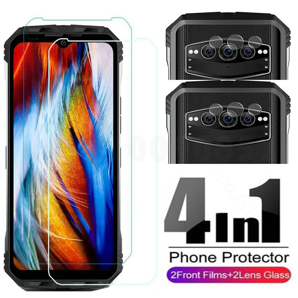 Case + Camera Tempered Glass On For Doogee S100 S100 Pro ScreenProtector Glass For Doogee V MAX V30 V30T 2.5D Glass