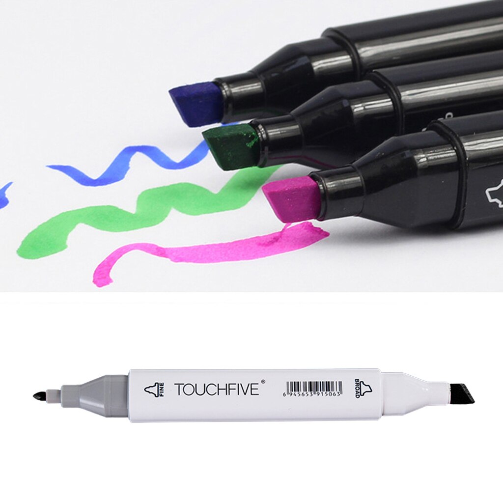 Arts Marker Pen Alcohol Based Graphic Art Twin Tip Markers for Student Artist