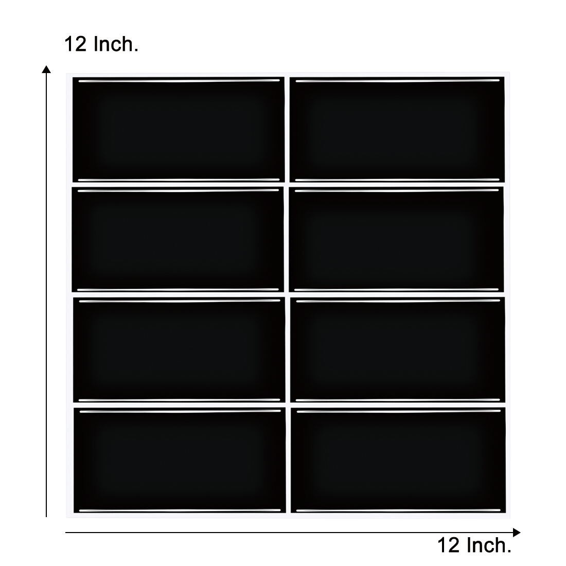 1.2mm Subway Wall Sticker 3d Effect Self-Adhesive Wate Oblong Strong Adhesive Wall Sticker Kitchen DIY Wall Tiles: BBW12