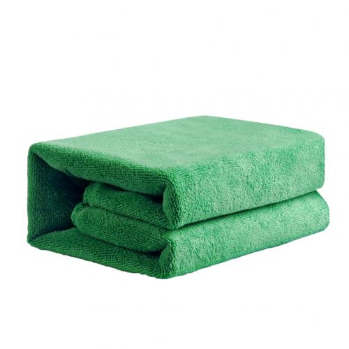 Mikrofiber rengøring auto blød klud vaskeklud håndklæde støvstof bil rengøring mikrofiber håndklæder: Grøn