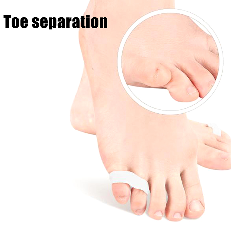 1 para palucha koślawego silikonowy korektor żel pielęgnacja stóp Separator palców u stóp mały palec Protector prostownica do haluksów Pedicure