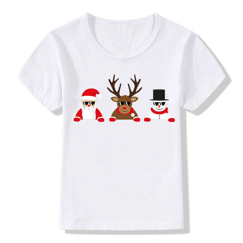 T-Shirt manches courtes col rond pour fille et garçon, à la , imprimé dessin animé, blanc, BAL570: BAL570A / 8T