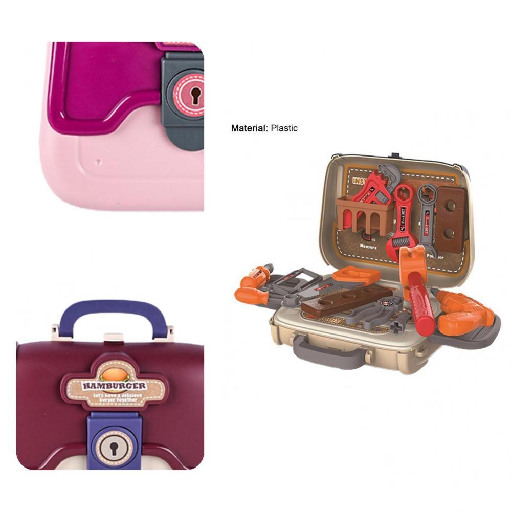 Pretend Play Speelgoed Te Dragen Mooie Anti-Crack Hamburger Gereedschap Handtas Speelhuis Speelgoed