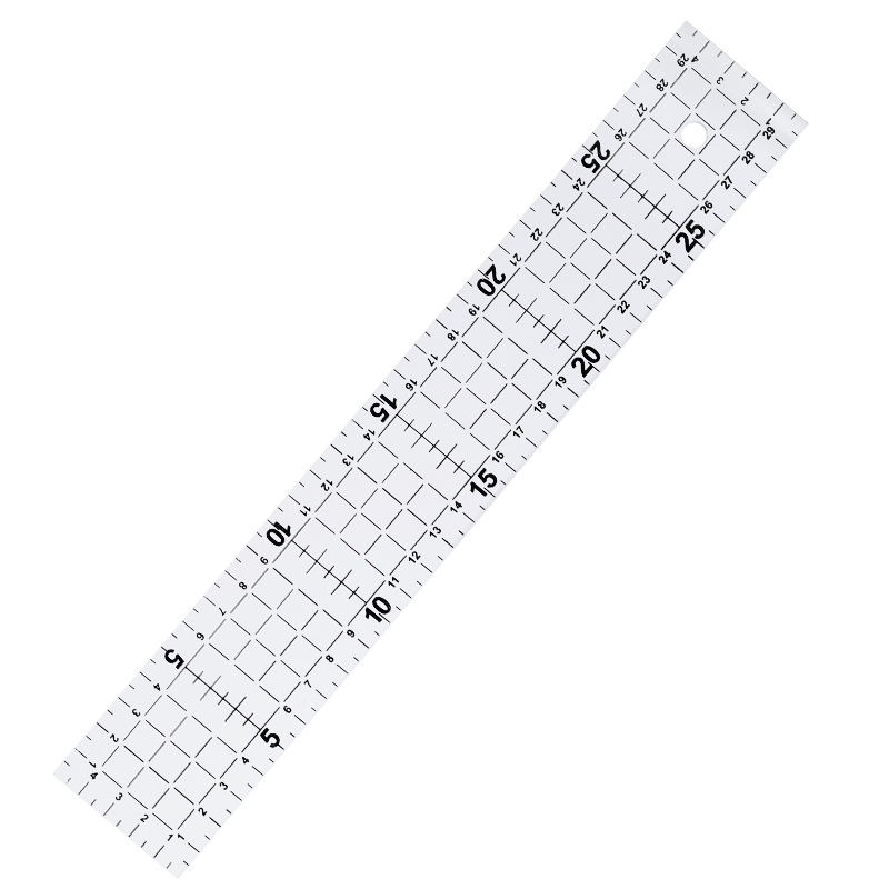 Regla de costura acrílica , regla de corte de tela para dibujo y medición, accesorios de herramientas de proceso de costura DIY, 5x30CM, 1 Uds.: Verde claro