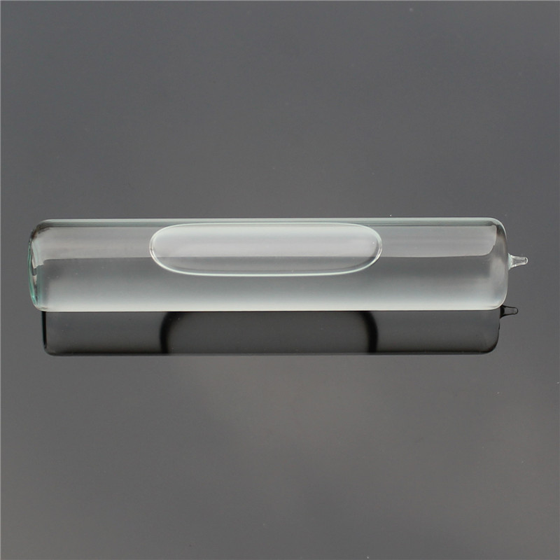 Høj præcision flere specifikationer glasrør vandret boble søjleformet boblebånd nivelleringsdiameter 12mm: 12 x 67(0.1)