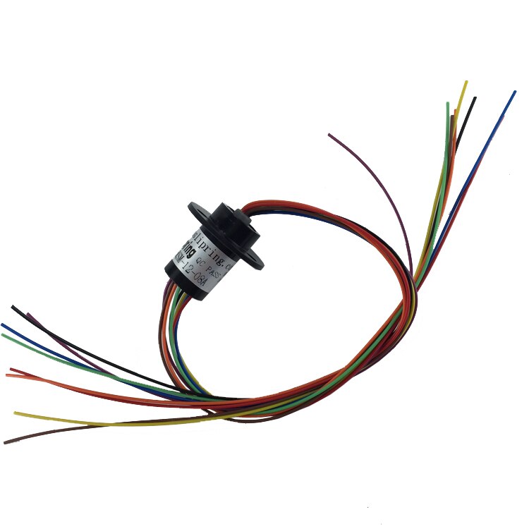 Slip Ring 8 Channel OD 12.5mm Micro Slip Ring for Rotary Connection Equipment