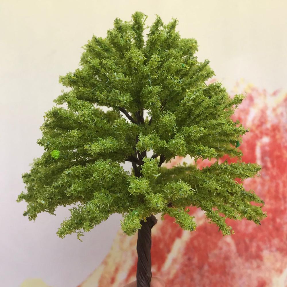 新ダークグリーンモデルミニ colortree 鉄道レイアウト設計モデル Trees2pcs: 16cm 2pcs