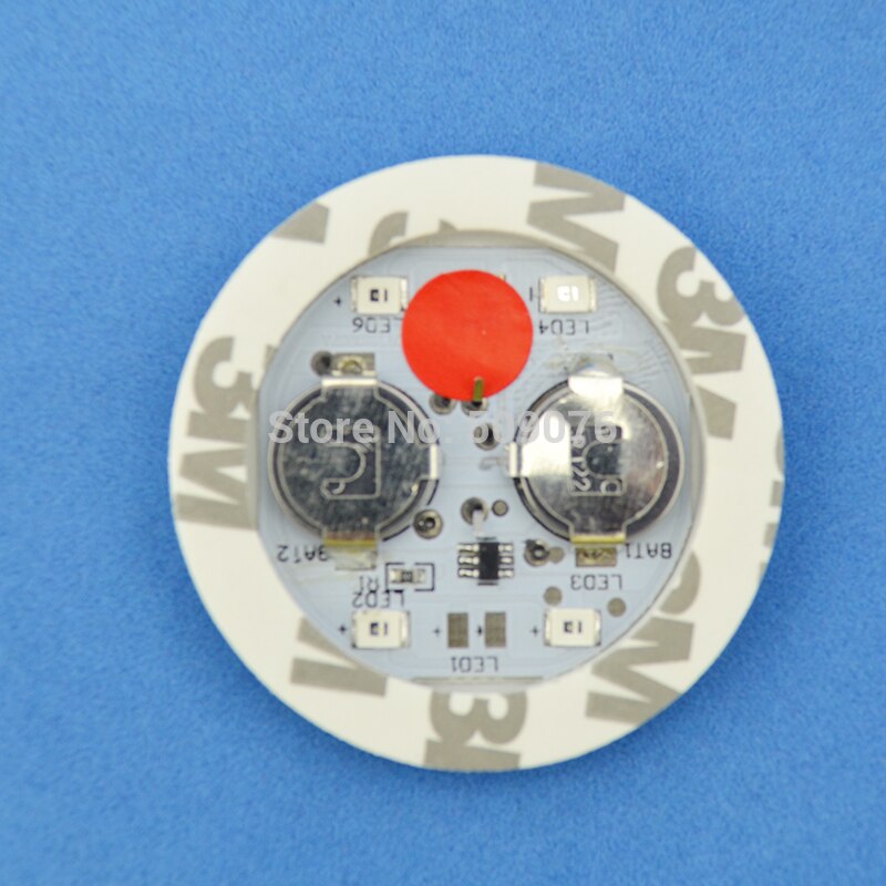 24pcs/lot 5CM led sticker bottle Flash Drinking Items Cocktail Bar Used LED Cup Coaster mini LED Cup Mat: 45MM red light
