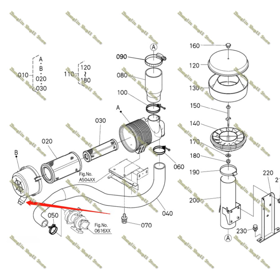 Oogstmachine Trekker Luchtfilterelement Filters Duckbill Voor Kubota 988 888 688 Accessoires